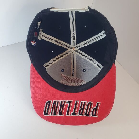 Portland Trailblazer Snapback Wide Brim Underbill Spellout 3D Logo Adidas - Picture 12 of 12